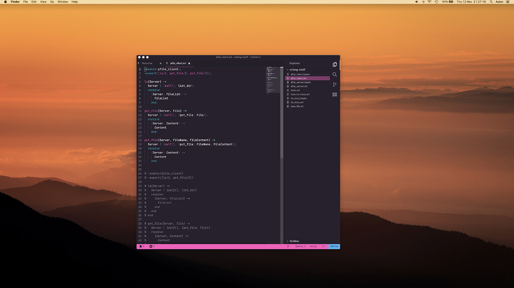 How to move the file tree to the right hand side in Onivim - Code ...